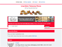 Tablet Screenshot of longeatonfastfood.com